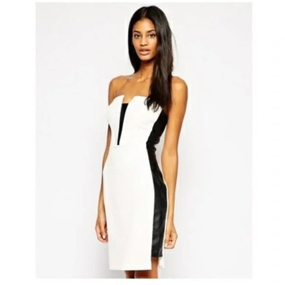 chinese dress ladies Sepia Faux Leather Sleeveless Bodycon Mini Dress main image 1